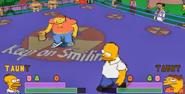 Simpsons Wrestling Homer
