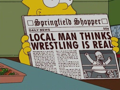 Simpsons wrestling game