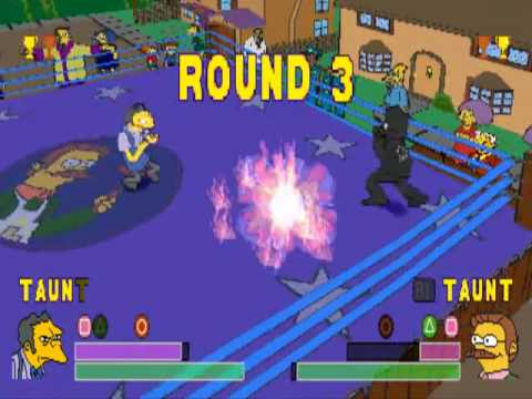 Simpsons wrestling ned flanders